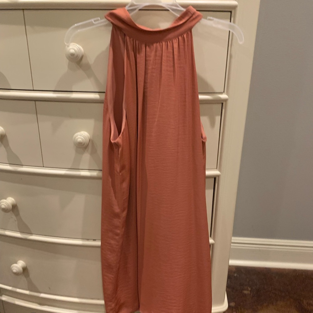 Naked Zebra halter mock neck dress